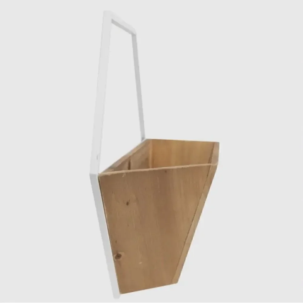 Wall Pocket Wood Organizer